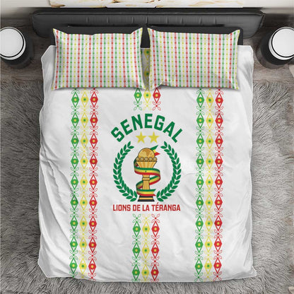 Senegal Lions of Teranga Bedding Set African Football Champions 2025