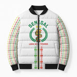 Custom Senegal Lions of Teranga Bomber Puffer Jacket African Football Champions 2025