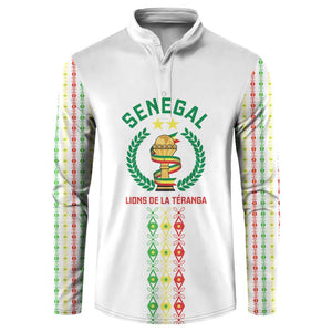 Custom Senegal Lions of Teranga Button Sweatshirt African Football Champions 2025