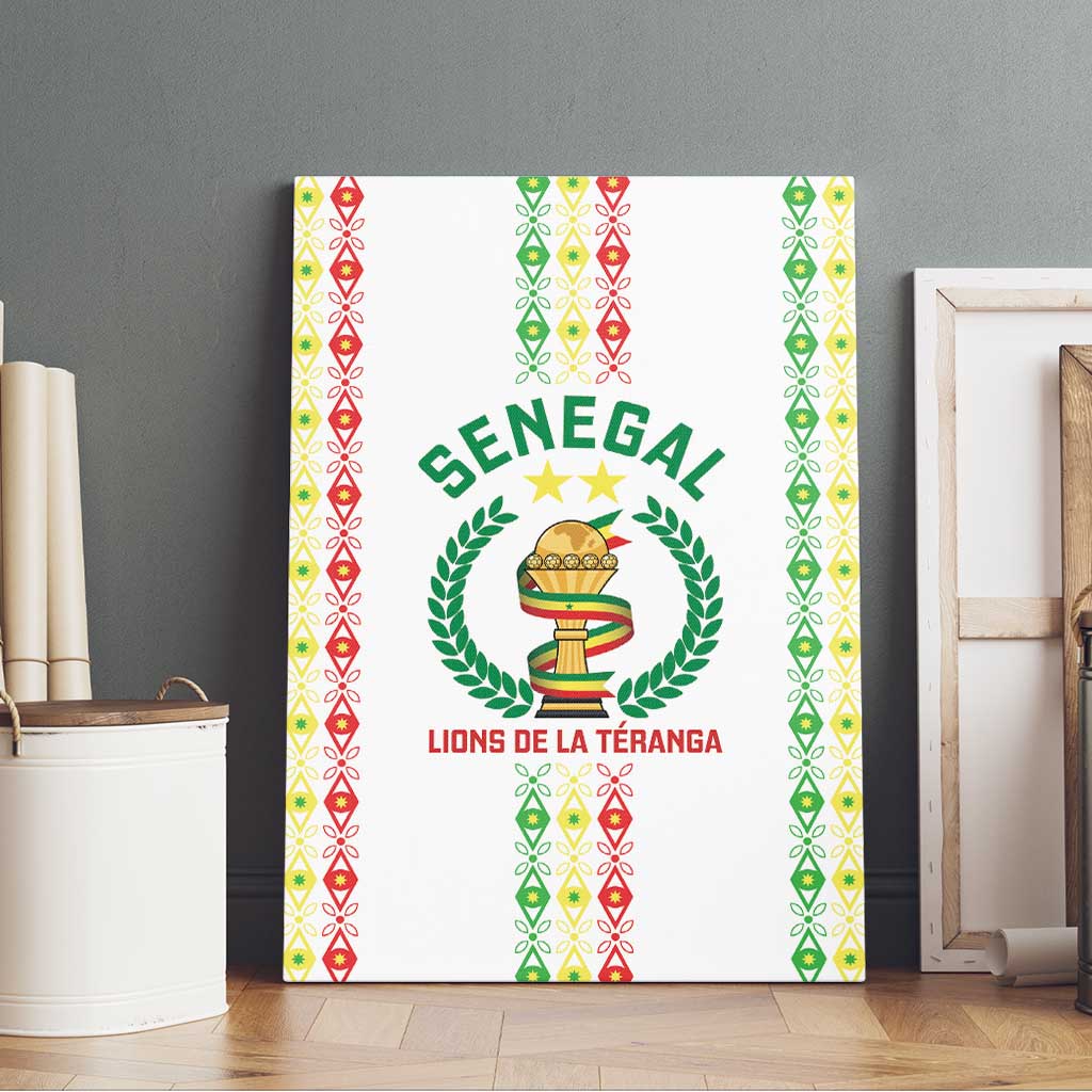 Senegal Lions of Teranga Canvas Wall Art African Football Champions 2025