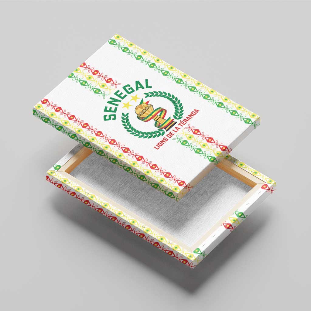 Senegal Lions of Teranga Canvas Wall Art African Football Champions 2025