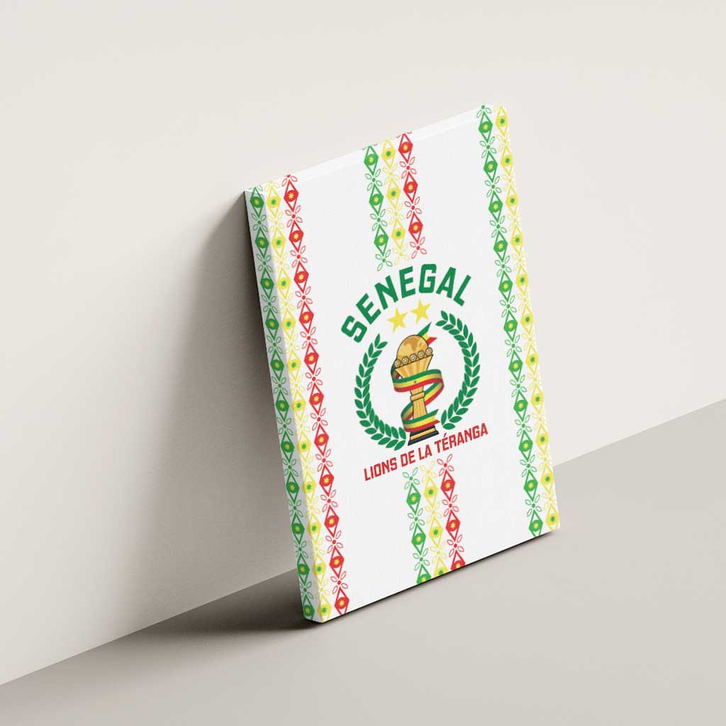 Senegal Lions of Teranga Canvas Wall Art African Football Champions 2025