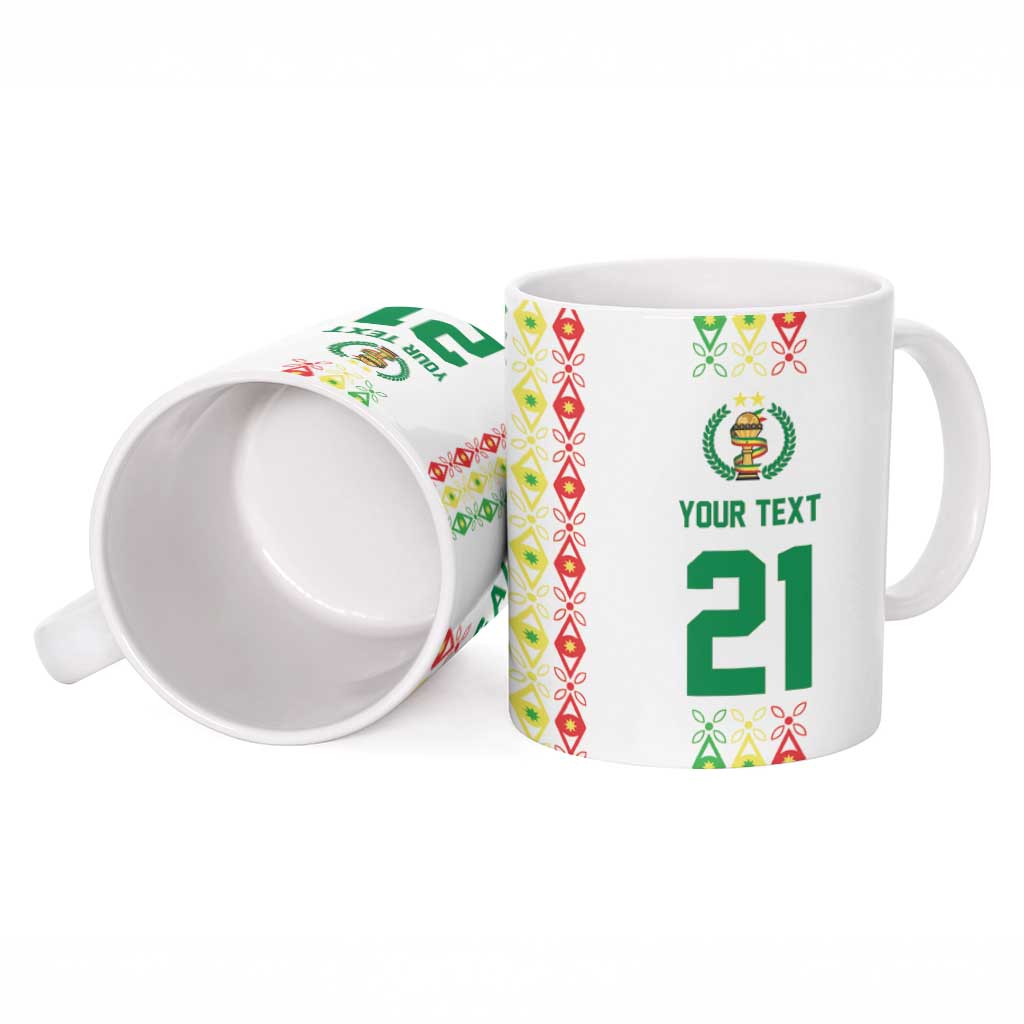 Custom Senegal Lions of Teranga Ceramic Mug African Football Champions 2025