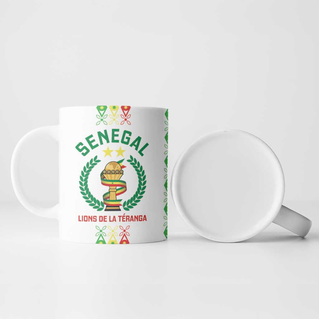 Custom Senegal Lions of Teranga Ceramic Mug African Football Champions 2025