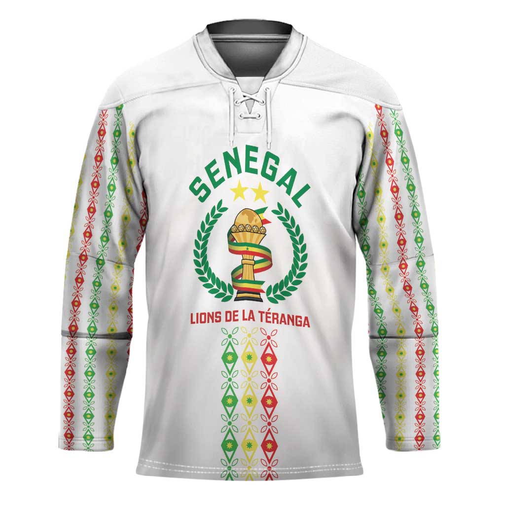 Custom Senegal Lions of Teranga Hockey Jersey African Football Champions 2025