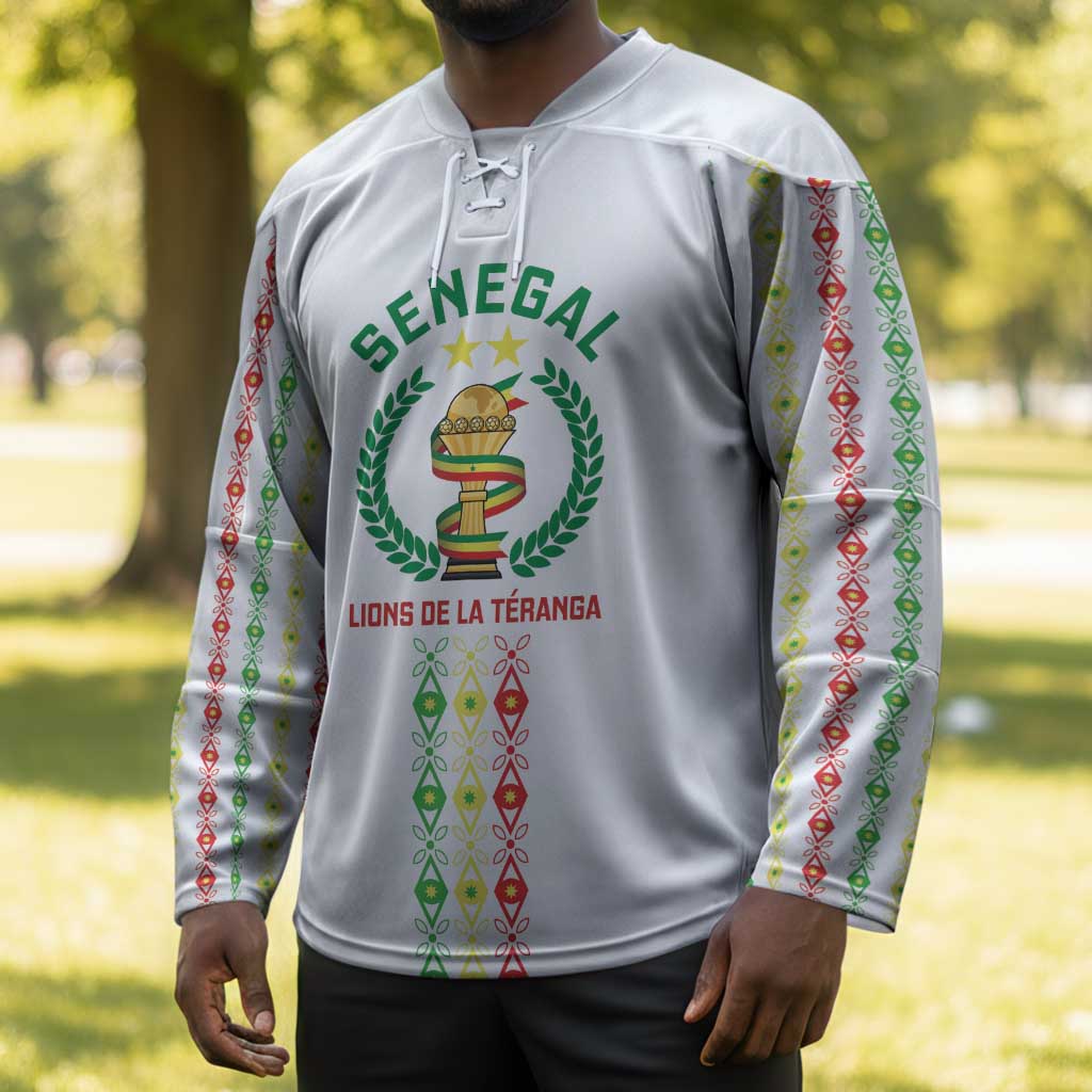 Custom Senegal Lions of Teranga Hockey Jersey African Football Champions 2025