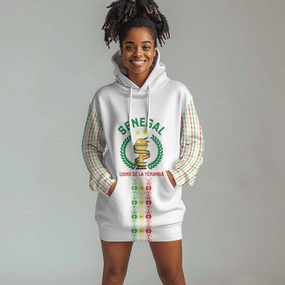 Custom Senegal Lions of Teranga Hoodie Dress African Football Champions 2025