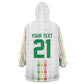 Custom Senegal Lions of Teranga Kid Wearable Blanket Hoodie African Football Champions 2025