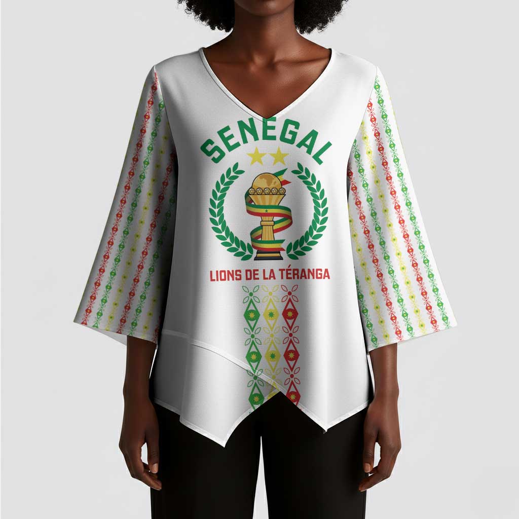 Custom Senegal Lions of Teranga Kimono Sleeve Blouse African Football Champions 2025