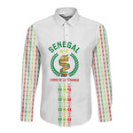 Custom Senegal Lions of Teranga Long Sleeve Button Shirt African Football Champions 2025