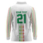 Custom Senegal Lions of Teranga Long Sleeve Polo Shirt African Football Champions 2025