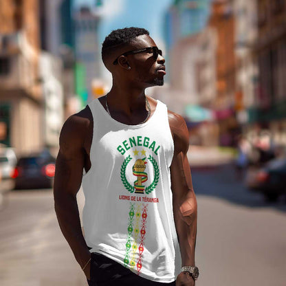 Custom Senegal Lions of Teranga Men Tank Top African Football Champions 2025