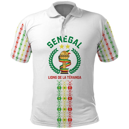 Custom Senegal Lions of Teranga Polo Shirt African Football Champions 2025