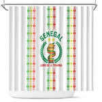Senegal Lions of Teranga Shower Curtain African Football Champions 2025