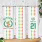 Custom Senegal Lions of Teranga Skinny Tumbler African Football Champions 2025