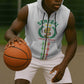 Custom Senegal Lions of Teranga Sleeveless Zip Hoodie African Football Champions 2025