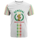 Custom Senegal Lions of Teranga T shirt African Football Champions 2025
