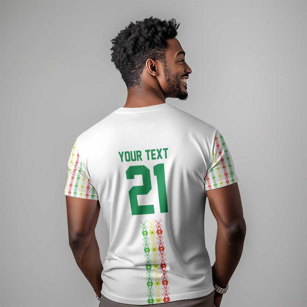 Custom Senegal Lions of Teranga T shirt African Football Champions 2025