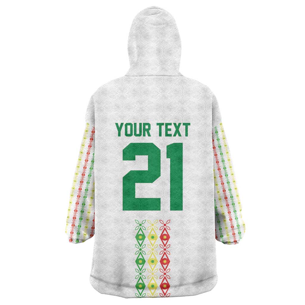 Custom Senegal Lions of Teranga Wearable Blanket Hoodie African Football Champions 2025