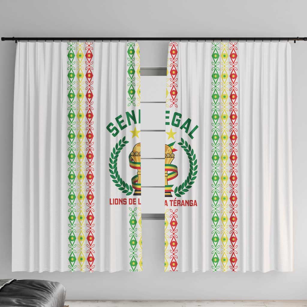 Senegal Lions of Teranga Window Curtain African Football Champions 2025