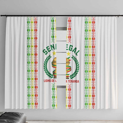 Senegal Lions of Teranga Window Curtain African Football Champions 2025