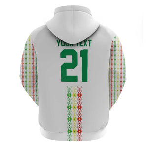 Custom Senegal Lions of Teranga Zip Hoodie African Football Champions 2025