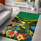 African-American Jamica Personalized Area Rug Hummingbird and Crocodiles Tropical