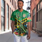 African-American Jamica Personalized Baseball Jersey Hummingbird and Crocodiles Tropical