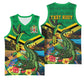 African-American Jamica Personalized Basketball Jersey Hummingbird and Crocodiles Tropical - African Pride