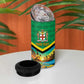 African-American Jamica Personalized 4 in 1 Can Cooler Tumbler Hummingbird and Crocodiles Tropical