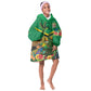 African-American Jamica Personalized Kid Wearable Blanket Hoodie Hummingbird and Crocodiles Tropical