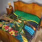African-American Jamica Personalized Quilt Hummingbird and Crocodiles Tropical