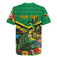 African-American Jamica Personalized Rugby Jersey Hummingbird and Crocodiles Tropical