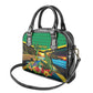 African-American Jamica Personalized Shoulder Handbag Hummingbird and Crocodiles Tropical