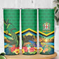 African-American Jamica Personalized Skinny Tumbler Hummingbird and Crocodiles Tropical