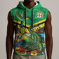 African-American Jamica Personalized Sleeveless Hoodie Hummingbird and Crocodiles Tropical - African Pride