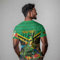 African-American Jamica Personalized T shirt Hummingbird and Crocodiles Tropical