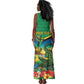 African-American Jamica Personalized Tank Maxi Dress Hummingbird and Crocodiles Tropical
