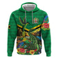 African-American Jamica Personalized Zip Hoodie Hummingbird and Crocodiles Tropical