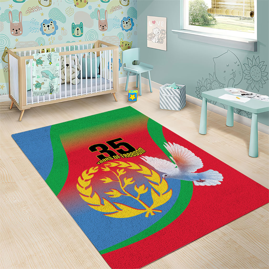 Eritrea 35th Anniversary Area Rug May 24 1991-2026 Proud To Be Eritrean