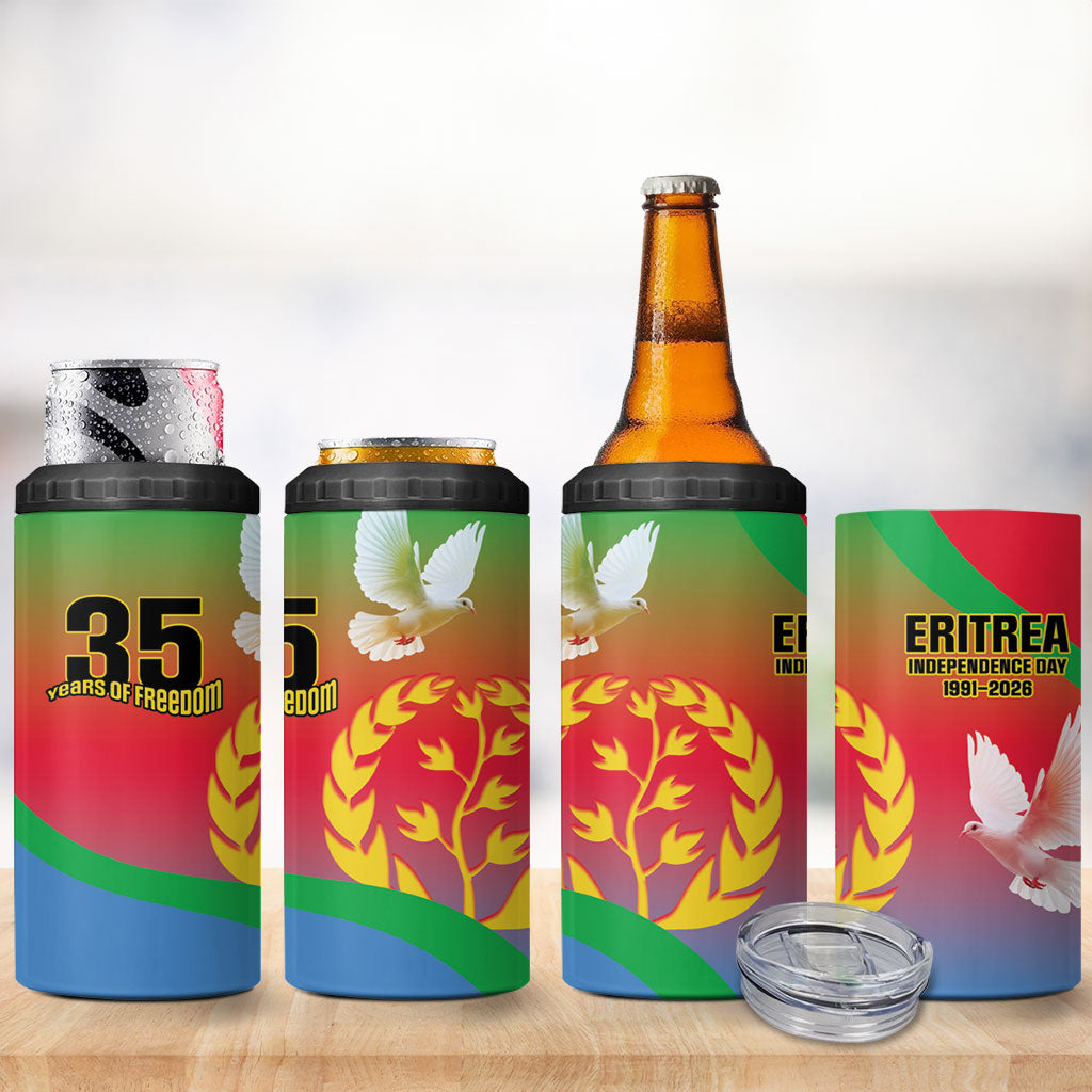 Eritrea 35th Anniversary 4 in 1 Can Cooler Tumbler May 24 1991-2026 Proud To Be Eritrean