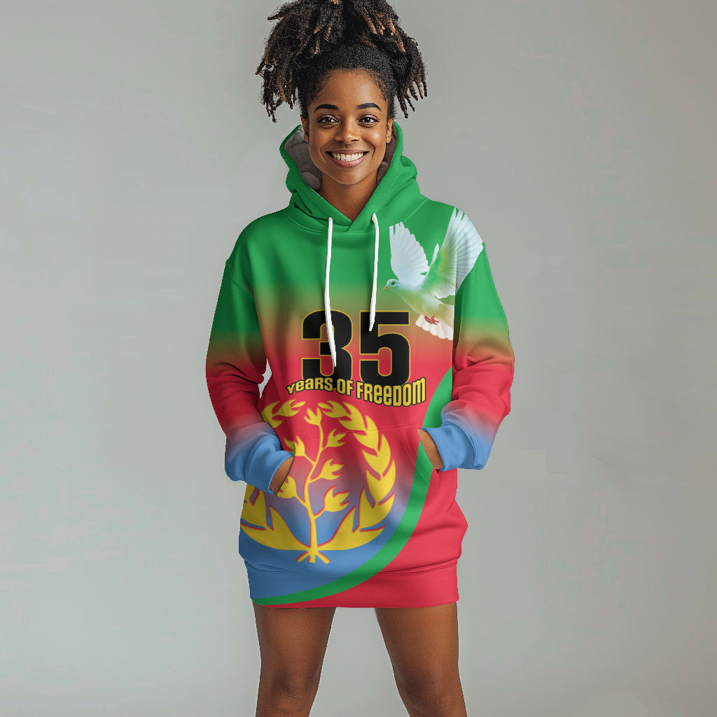 Eritrea 35th Anniversary Hoodie Dress May 24 1991-2026 Proud To Be Eritrean