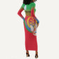 Eritrea 35th Anniversary Long Sleeve Bodycon Dress May 24 1991-2026 Proud To Be Eritrean