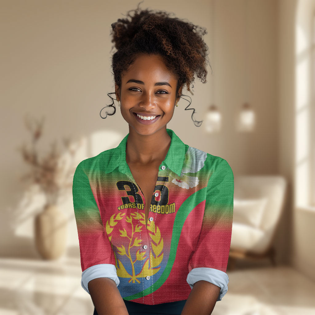 Eritrea 35th Anniversary Women Casual Shirt May 24 1991-2026 Proud To Be Eritrean