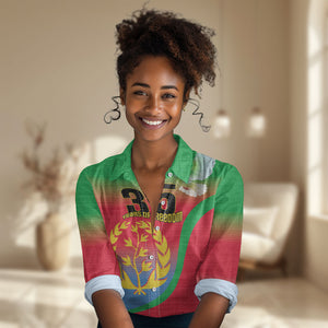 Eritrea 35th Anniversary Women Casual Shirt May 24 1991-2026 Proud To Be Eritrean
