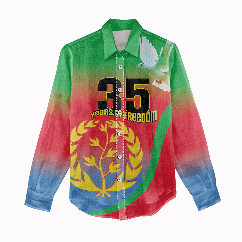 Eritrea 35th Anniversary Women Casual Shirt May 24 1991-2026 Proud To Be Eritrean
