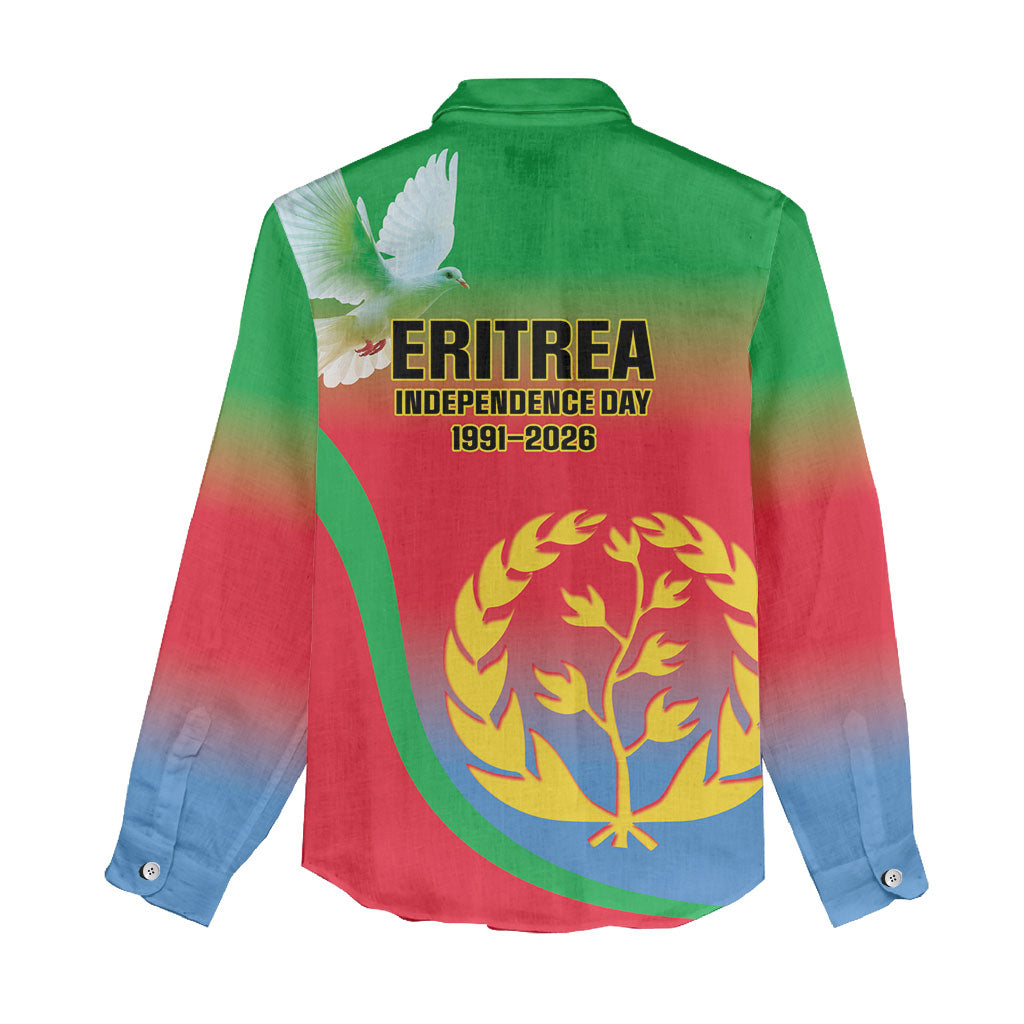 Eritrea 35th Anniversary Women Casual Shirt May 24 1991-2026 Proud To Be Eritrean