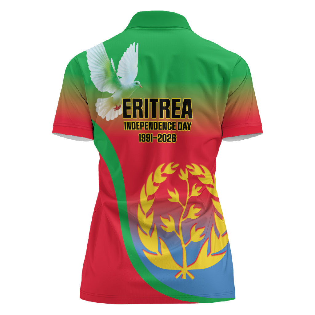 Eritrea 35th Anniversary Women Polo Shirt May 24 1991-2026 Proud To Be Eritrean