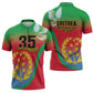 Eritrea 35th Anniversary Zipper Polo Shirt May 24 1991-2026 Proud To Be Eritrean