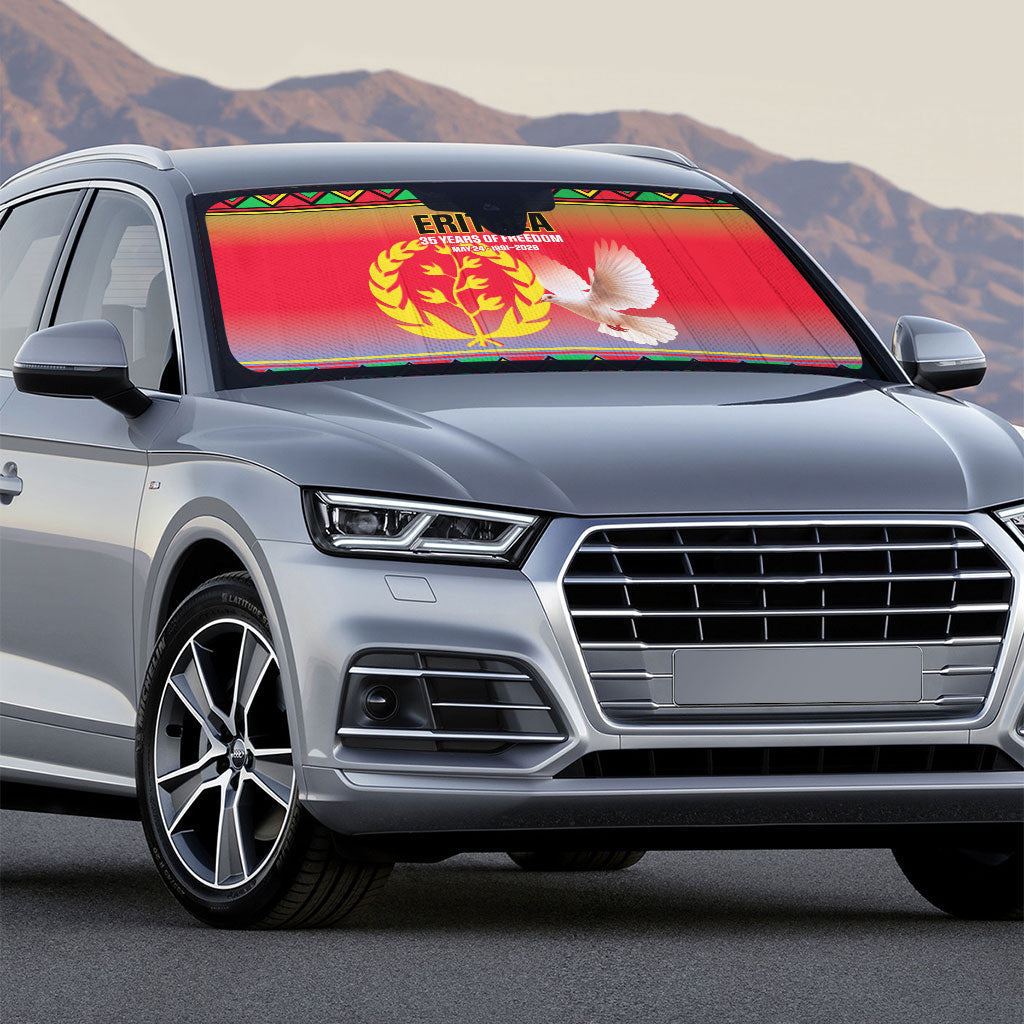 Eritrea 35 Years Of Independence Auto Sun Shade 1991-2026 Freedom Legacy Pride